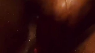 Wet dream - Solo ebony fingering SQUIRT - amateur 