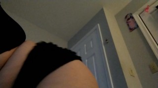 Chubbi School Bunni Shakes it for the Camera