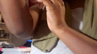 Ebony Piglet Chugs Some Milkshakes 