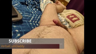 Cumming for a fan on SnapChat