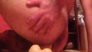 culo peludo y gran dildo