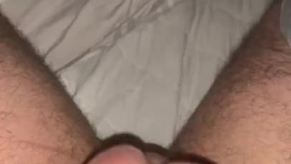Young Fit Guy Jerking Off His Big Dick - Close up - Cumshot 