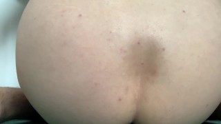 Loose asshole getting gaped and wrecked further by big fantasy dildo