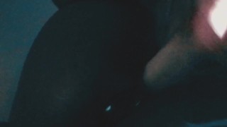Creamy wet ebony pussy