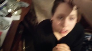 Shy Teen First Blowjob