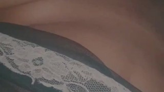 Wet Ebony Pussy Squirting While White Man Eats Her Cum