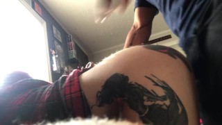 Long dick rams cheating tattooed alternative wife