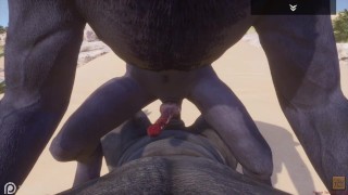 Wild Life / Black Wolf gets Pounded POV Furry