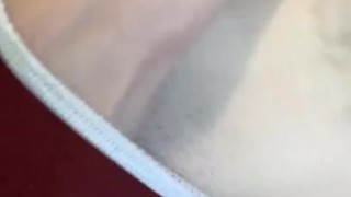 Finger bang wet pussy in panties 