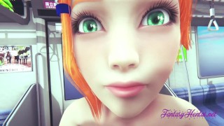 Ben 10 Hentai - Gwen Is Fucked in a Train and cums inside her