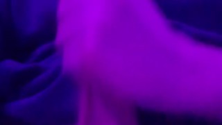 Teen solo masturbating and playing with asshole while step-dad is watching