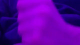 Teen solo masturbating and playing with asshole while step-dad is watching