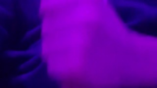 Teen solo masturbating and playing with asshole while step-dad is watching
