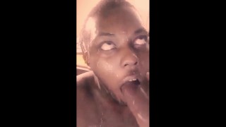 Sissy femboy throatfucks himself