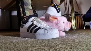 Toy Crushing with Adidas Superstar Sneaker (Trailer)