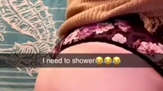 Showing off ass