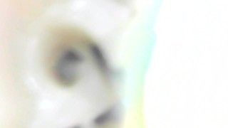 スコープカメラでオナホオナニーする日本人男子 カメラに向かって射精