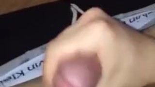 Cumshot at friends house, almost got caught 
