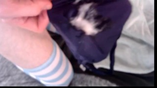 Cumming in my Panties!!!: Anal Cum Close-up Asshole Fetish Cum on Ass Sexy Boi Big Cock - Tekashibis