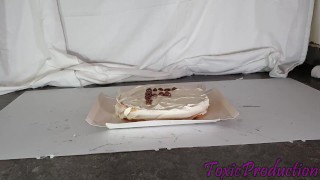 Marry Christmas here is your cake . Now lick!