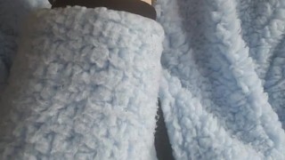 I love playing with my tits during work