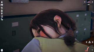 School uniforms　H　bac hug　honey select2　japanese