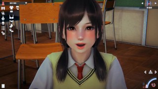 School uniforms　H　Face-to-face position　　honey select2　japanese