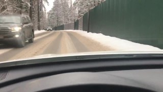Risky taxi ride naked to Santa Claus