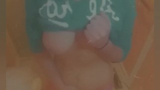 My step daughter was online working and i came into her room