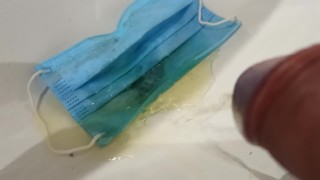 Pee on covid mask, nice smell now ;)