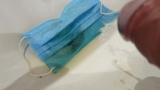 Pee on covid mask, nice smell now ;)