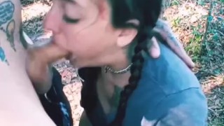 Face fucking beautiful babe 