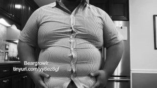 Popping Buttons Belching Belly