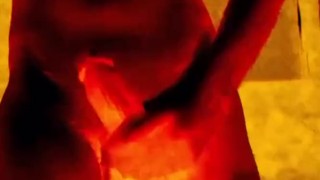 Fire dick handjob