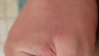 Close-up of masturbating till I cum