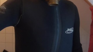 Gasmask with Neoprene suit