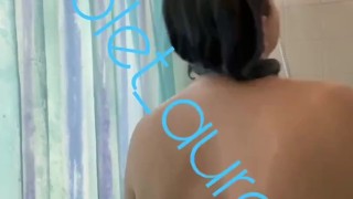 Pregnant MILF gets hot and Soapy