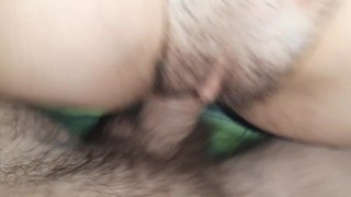 Hairy pussy takes a big cum FREE