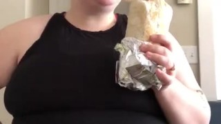 HUNGRY BBW EATS A 1.7 POUND BURRITO