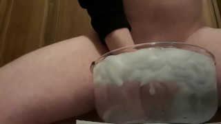 Cumming in Ice-Cold Water