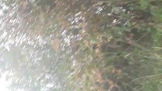 hairy pussy masturbation in nature