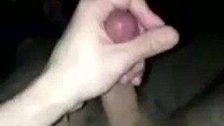 Solo cumshot from chubby white boy