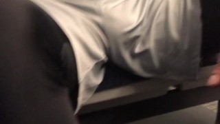 BULGING on the TRAIN