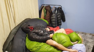 Cum my sleepingbag down