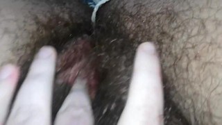 Tampon in, touching myself while my partner snores beside me