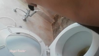 FIRST TIME HOLDING HIS DICK WHILE HE PEEING