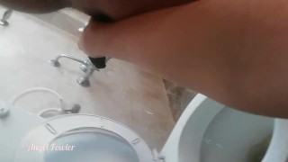FIRST TIME HOLDING HIS DICK WHILE HE PEEING