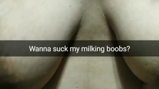 Do you wanna suck my hottie milk boobs? Thicc wife with huge boobs
