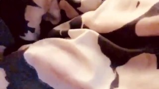 Playing with my pussy before bed 