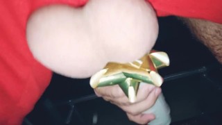 Santa Unloads His Fat Sacks before the Big Night 